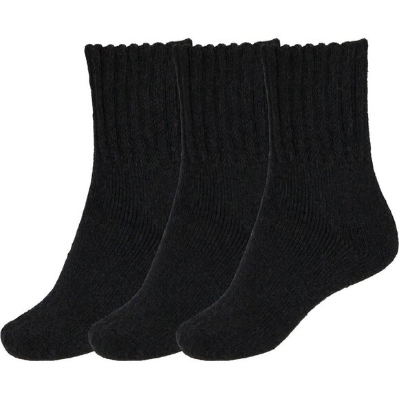 BenSorts Accessories - BenSorts Women 3 Packs Black Winter Thick Warm Polyester Boots Socks